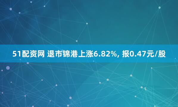 51配资网 退市锦港上涨6.82%, 报0.47元/股